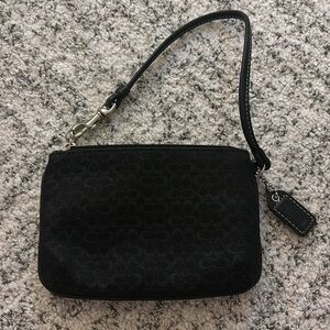 Black Coach Wristlet